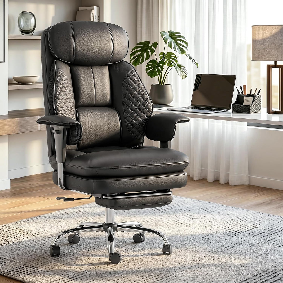 Premium High Back Leather Executive Office Gaming Chair