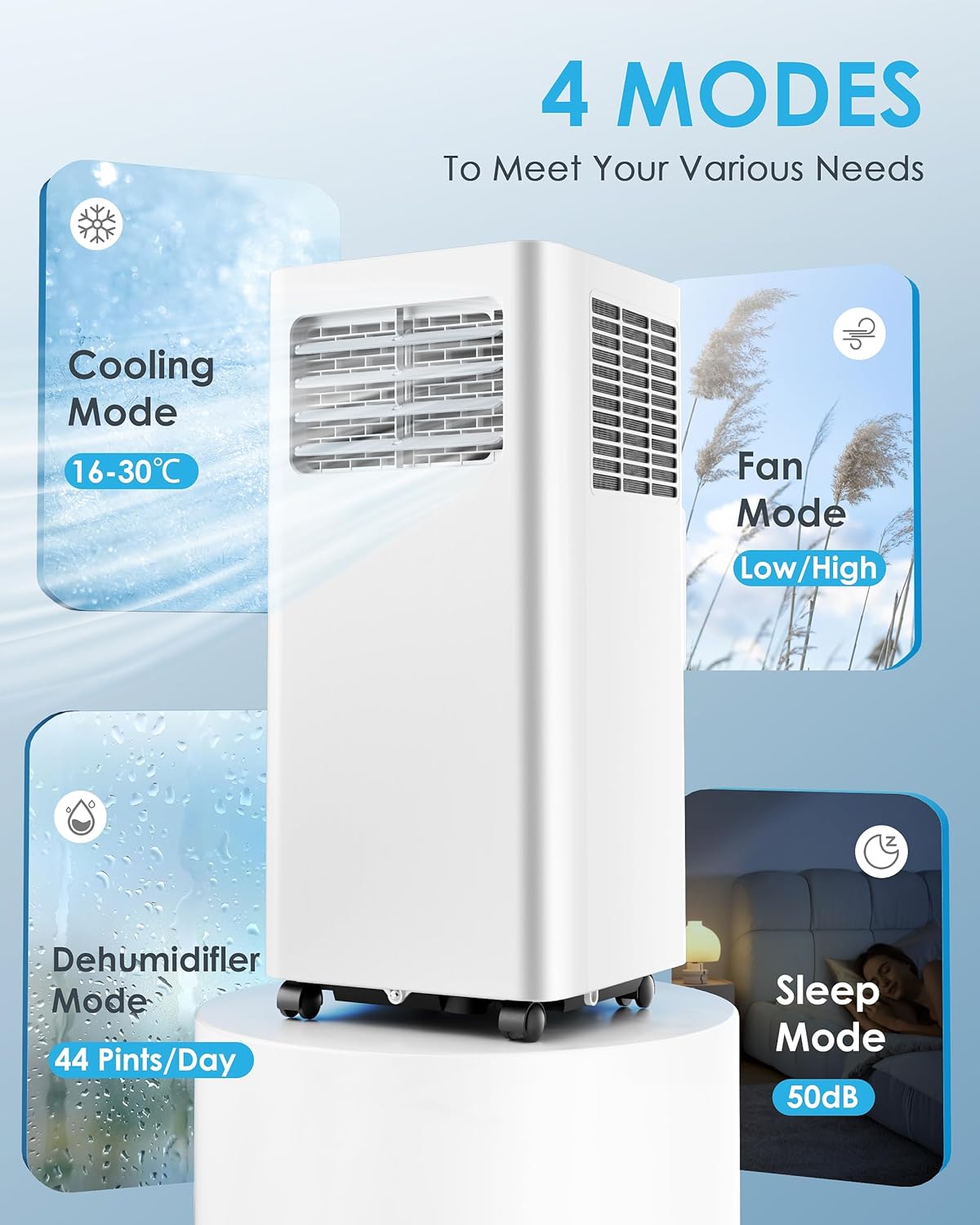 Modern Home Smart Portable Air Conditioner – Powerful Cooling, Energy Efficient & Compact Comfort