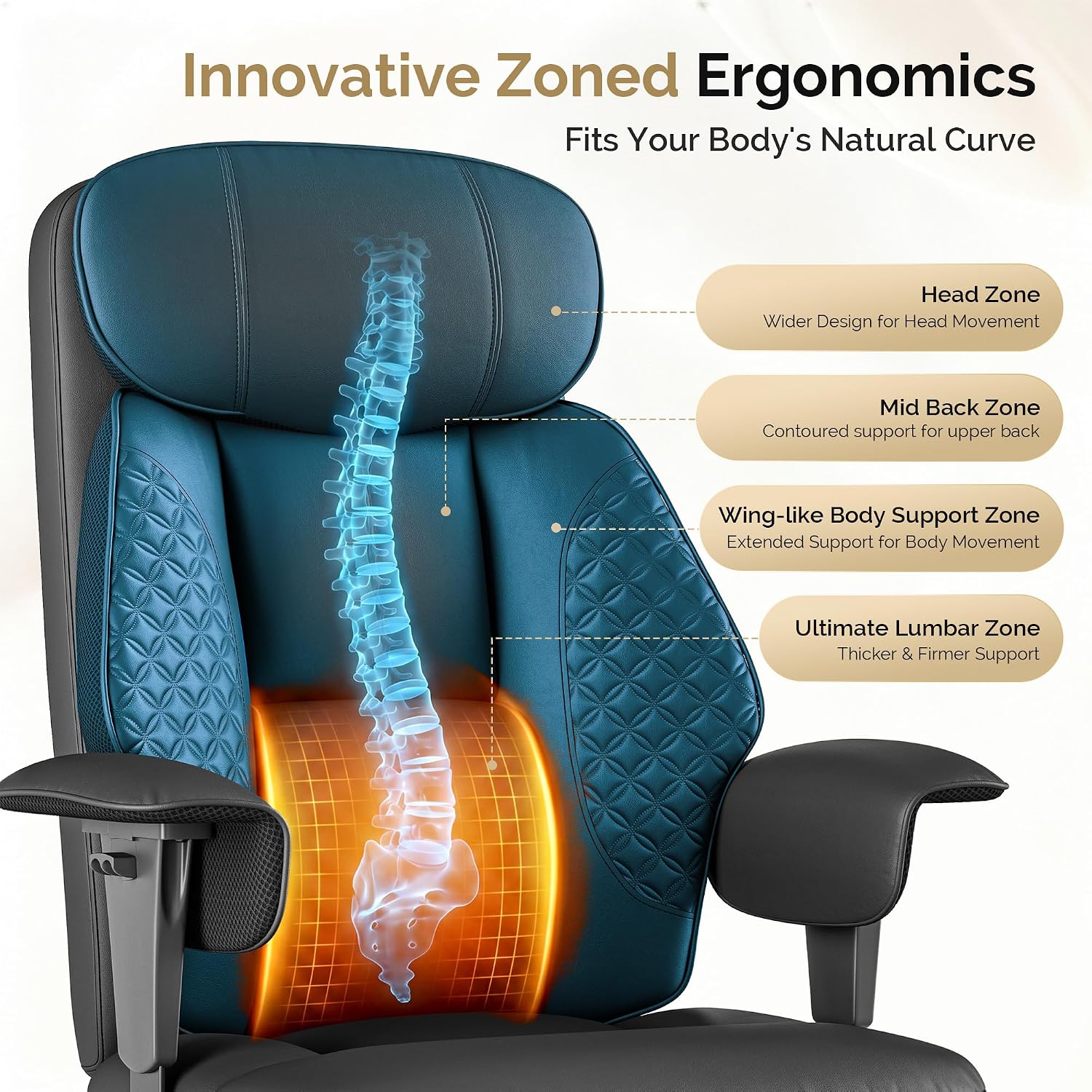Premium High Back Leather Executive Office Gaming Chair