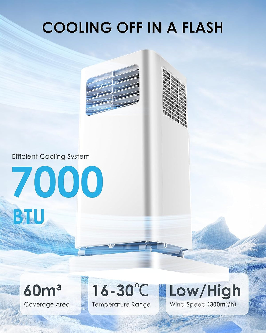 Modern Home Smart Portable Air Conditioner – Powerful Cooling, Energy Efficient & Compact Comfort