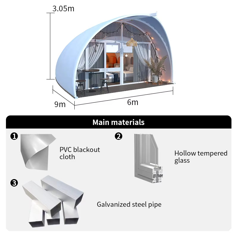 Modern Outdoor Camping Party Tent Shell Luxury Hotel Tent Coody Bei Ke Tent