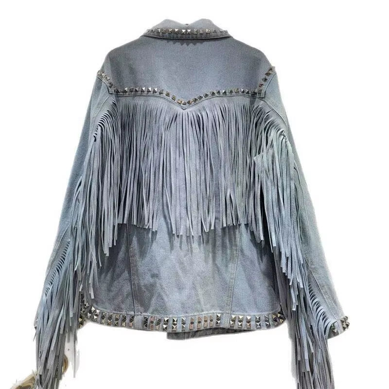 New Italian Women Versatile Denim Jacket 