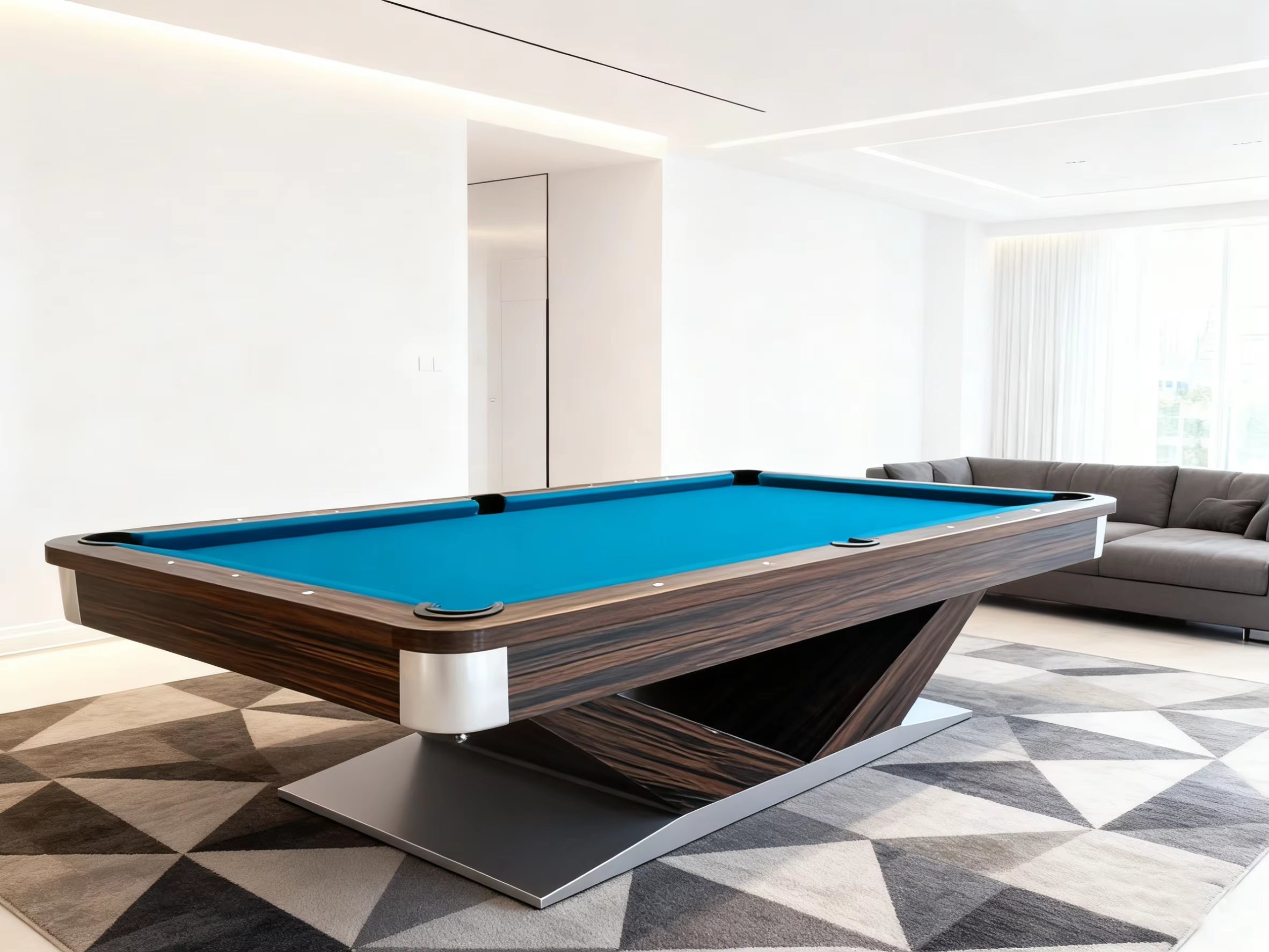 Professional luxe Diamond Billiard Table – Solid Oak Wood Build