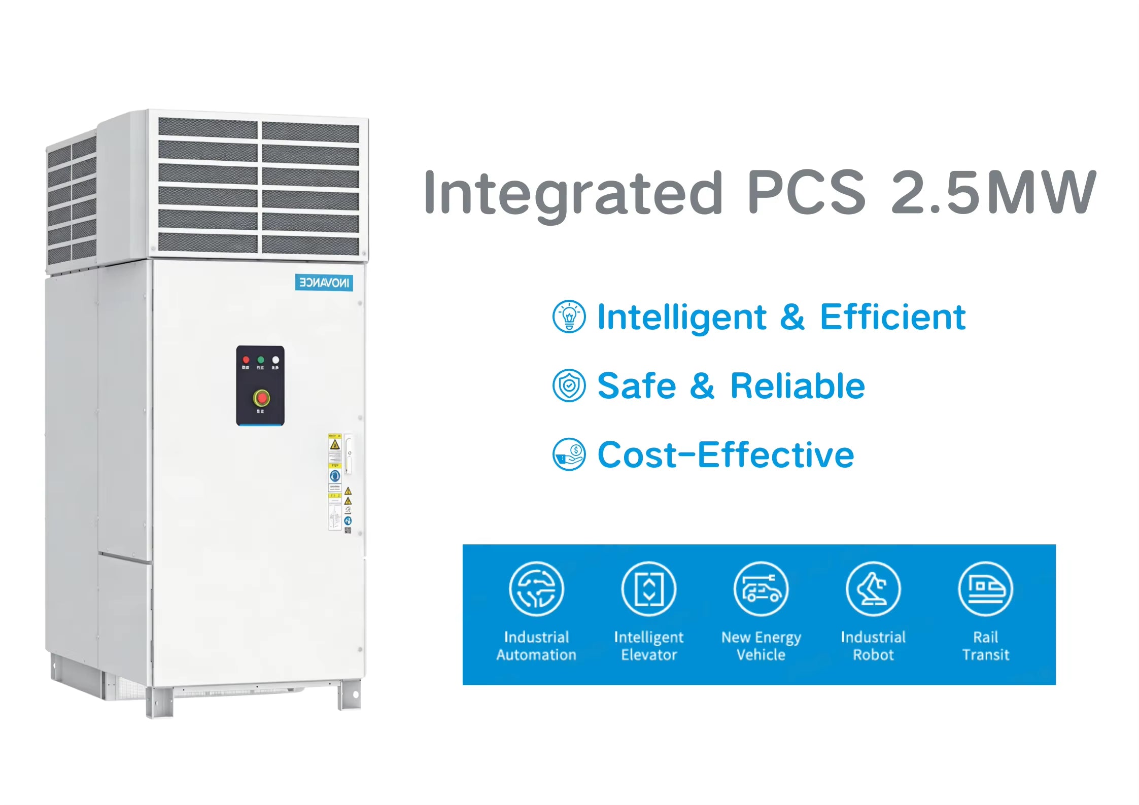 Lifepo4 Lithium Ion Battery Hybrid Off-Grid Air Cooling PCS Integrated Energy Storage System 2.5MW Industrial New Energy