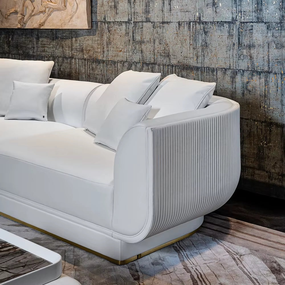 New Villa Style Velvet Luxury Home Sofa Set 