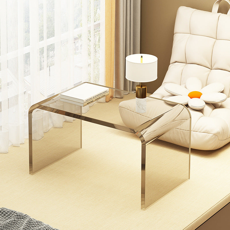 Simple And Light Luxury Acrylic Small Apartment Living Room Design Coffee Table Home Bedroom Bedside Table