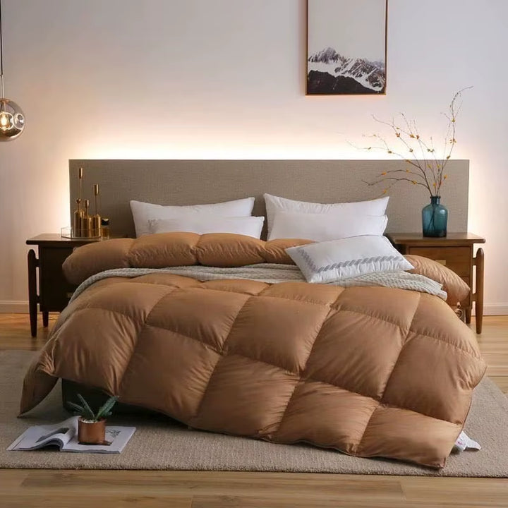 Premium 95% Goose Down Winter Comforter – Cotton Shell Duvet