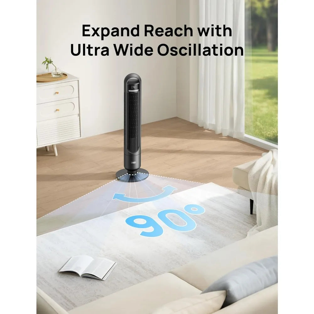 Modern Smart Air Fan Bedroom with Multiple Modes Quiet for Sleep