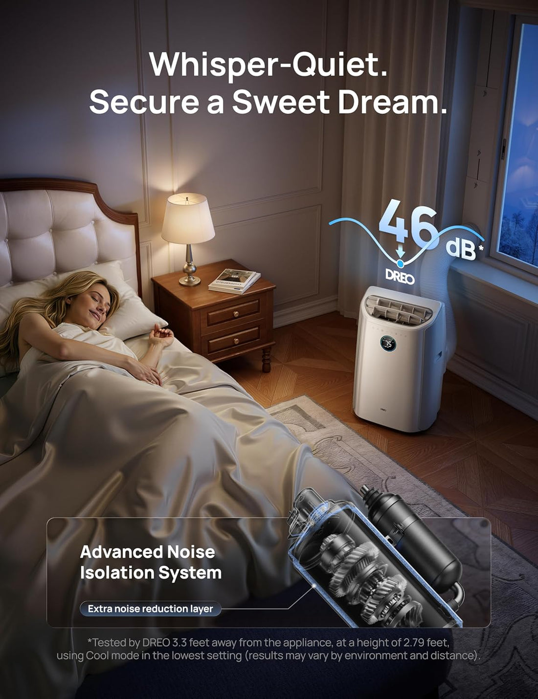 Portable Air Conditioner 515S, 12000 BTU ASHRAE (8000 BTU DOE) Smart AC Unit for Bedroom with Drainage-Free Cooling, Fan&Dehumidifier 3 in 1, App/Voice/Remote, Quiet Standing AC for Room Indoors