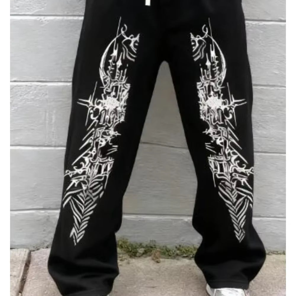 New Original Gothic Printed Streetwear Mens Pants