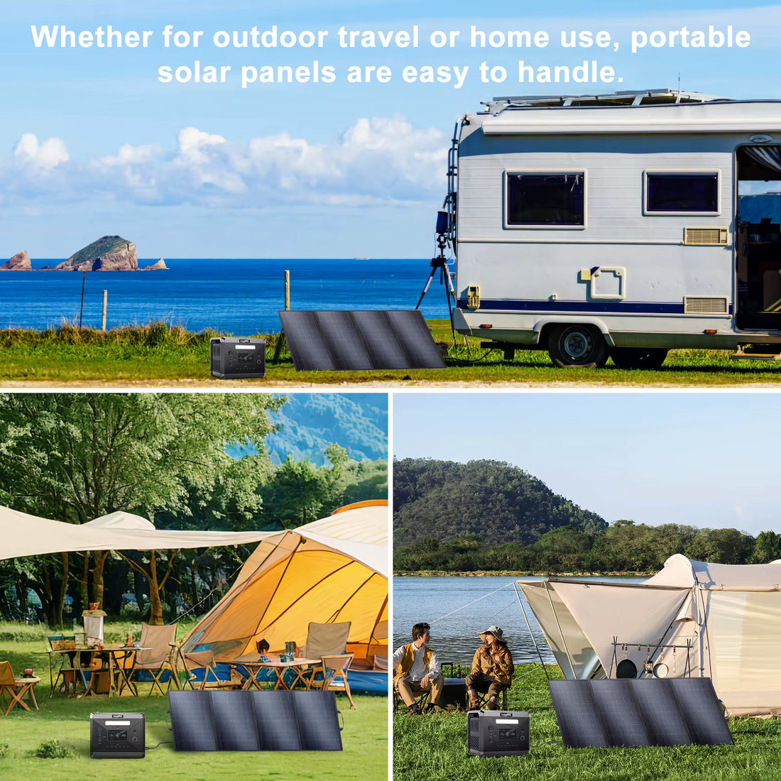 New LCD Display Electric Power Station  400W Emergency Solar Kit 