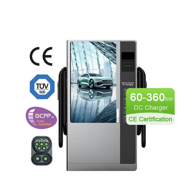 180KW 240KW 360KW Commercial Vehicle Charging Pile Car Solar System EV Charger Floor Mounted DC Fast Charging Station