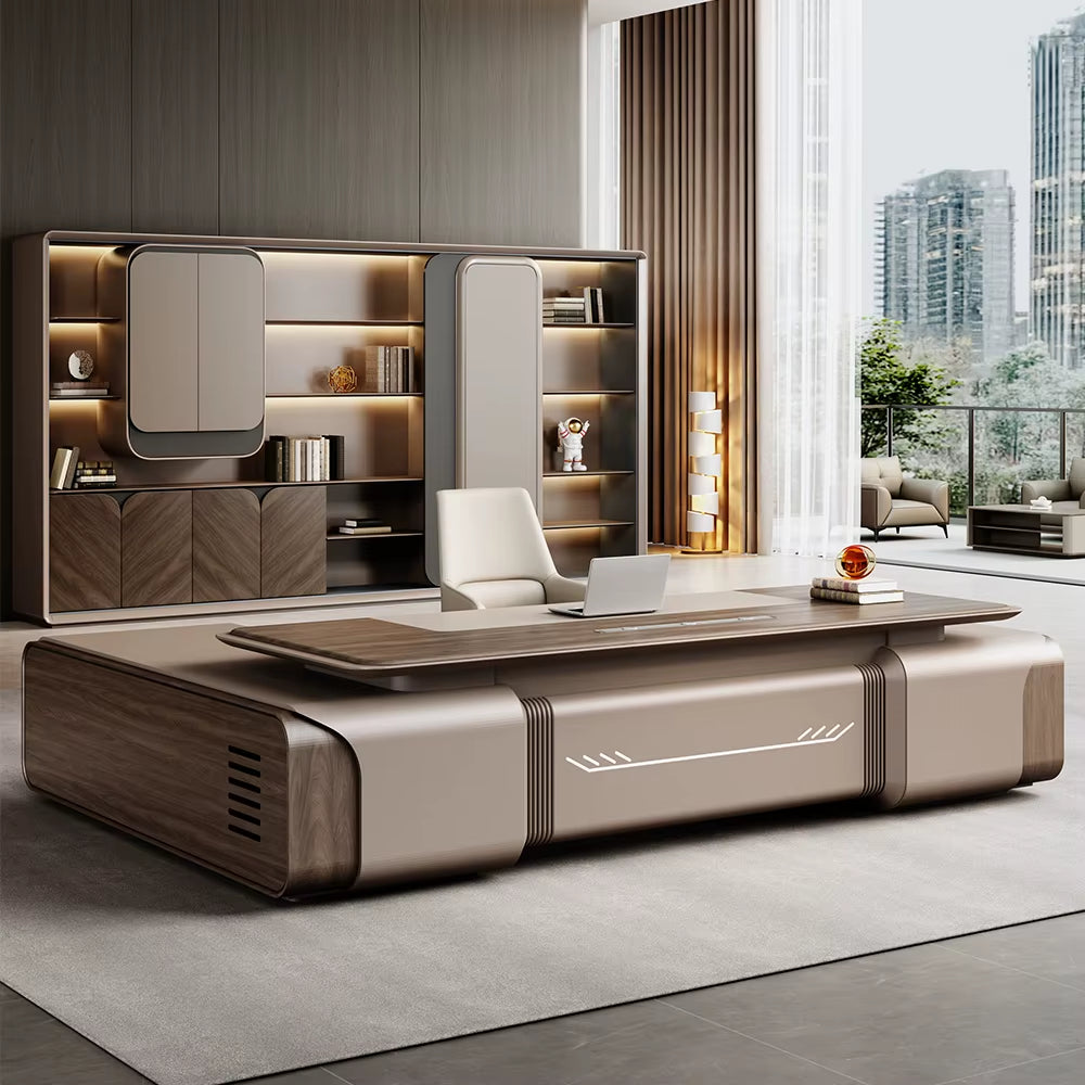 Modern Melamine Board Executive Chair and Table Desk