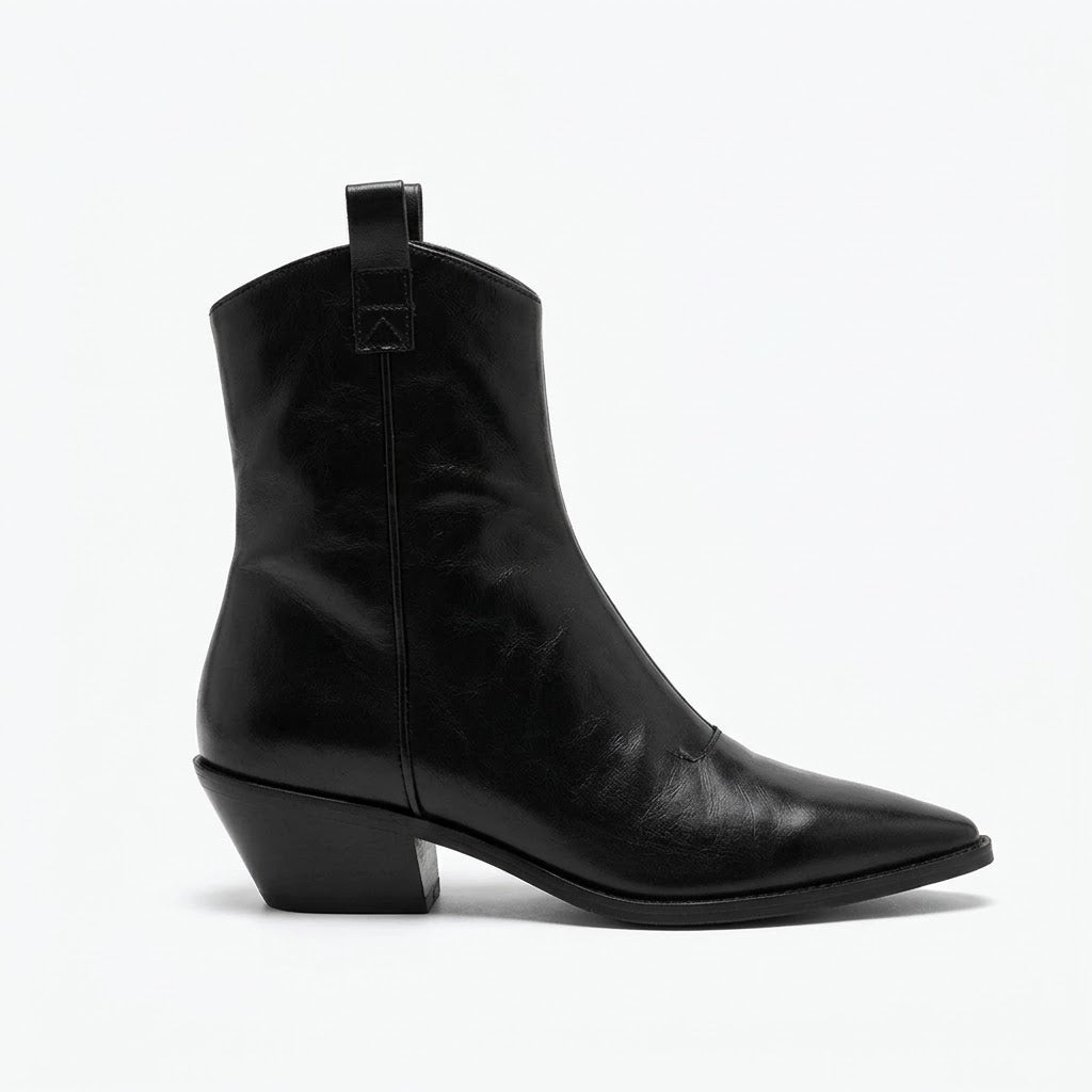 Women's Autumn Ankle Boots – Retro Chunky Heel Non-Slip Casual Zipper Boots
