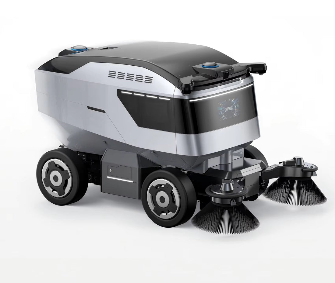 SD15 Autonomous Cleaning Robot with 7500㎡/H Cleaning Ability & 11Kwh Total Battery Capacity