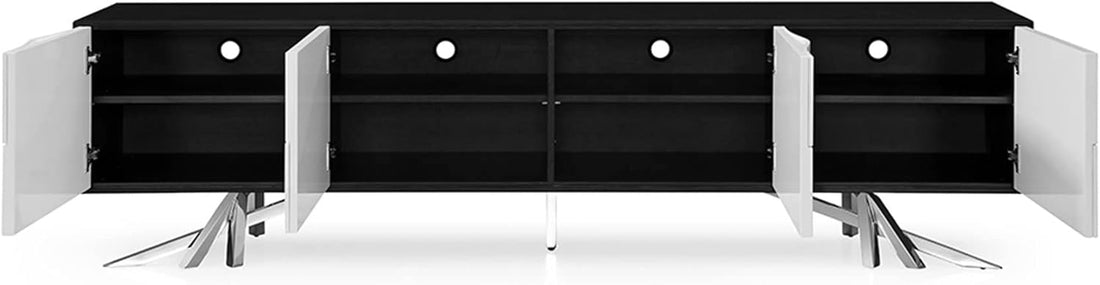 Premium Wide Modern 86.6" Vinson TV Stand with Lacquer Paneling