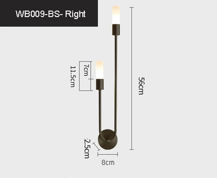 Modern LED Wall Lights Line Lamps Indoor Lighting for Bedroom Bedside Background Led Lamps