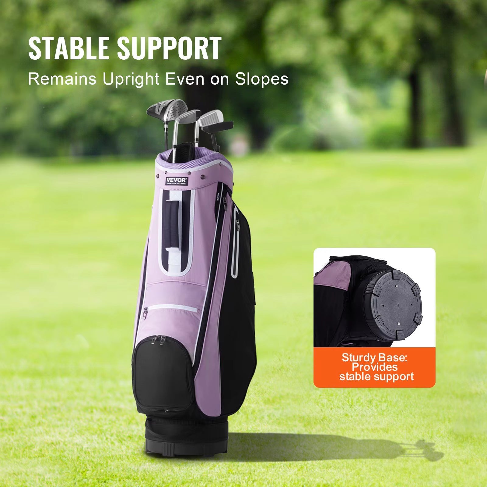 New Premium 36-Inch Golf Cart Bag with 14-Way Divider, Multiple Storage Pockets