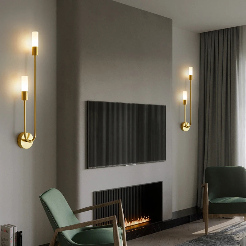 Modern LED Wall Lights Line Lamps Indoor Lighting for Bedroom Bedside Background Led Lamps