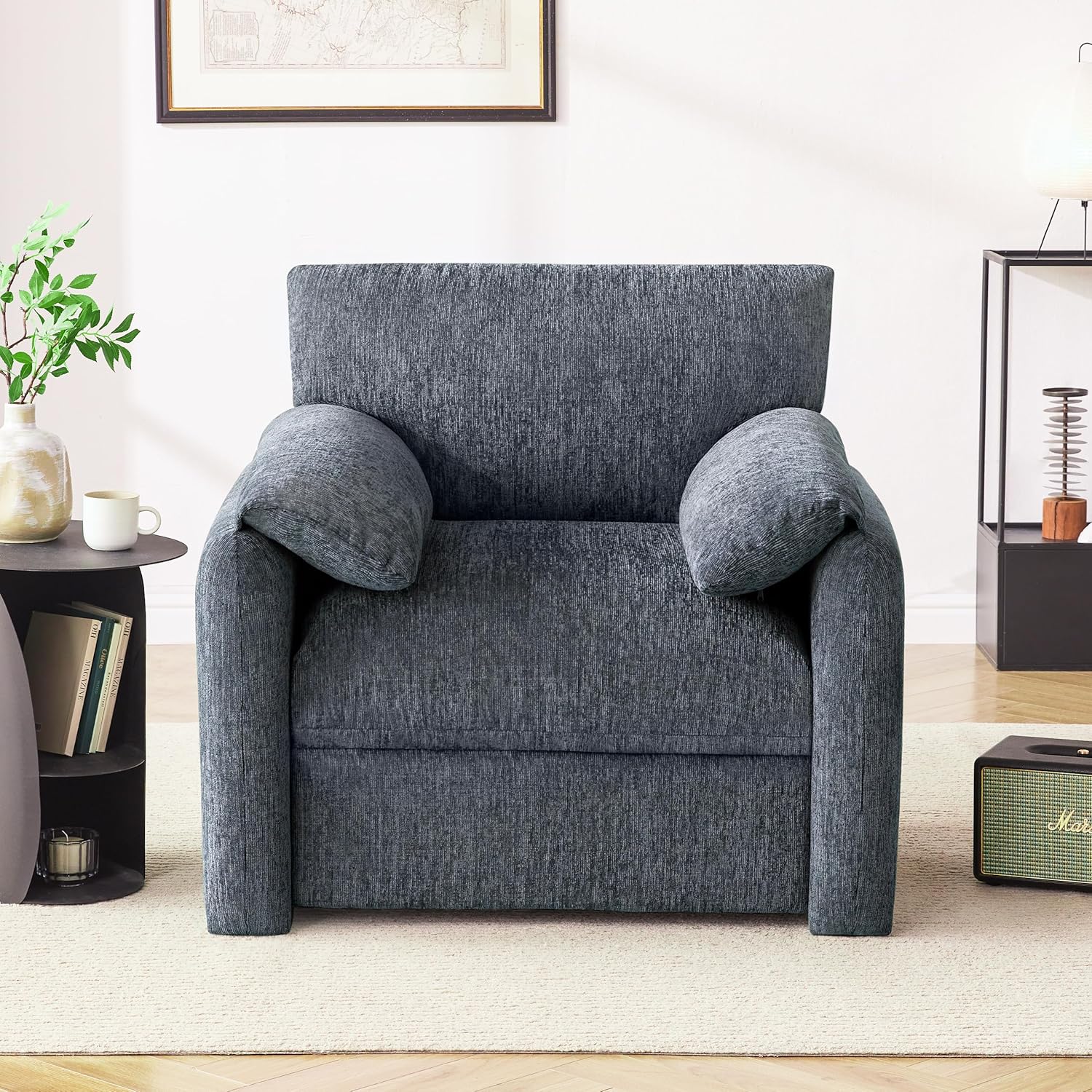 New Chenille Oversized Armchair,  for Modern Living Room 
