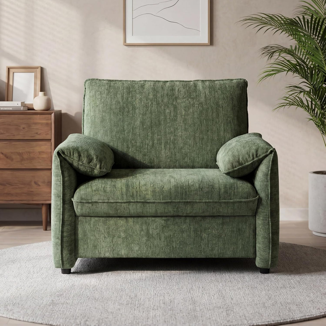 New 41” Modern Accent Armchair, Comfy Wide Upholstered Lounge Chair for Living Room, Bedroom & Reading Corner