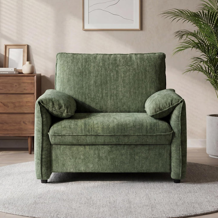 New 41” Modern Accent Armchair, Comfy Wide Upholstered Lounge Chair for Living Room, Bedroom & Reading Corner