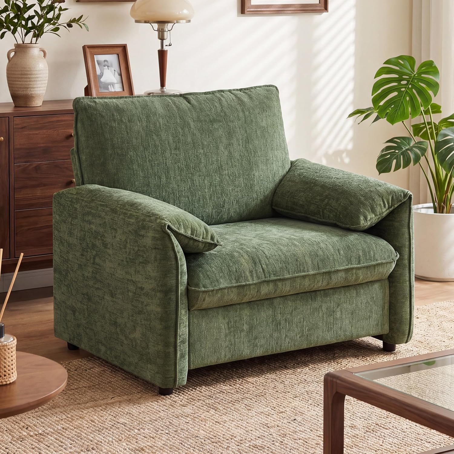 New 41” Modern Accent Armchair, Comfy Wide Upholstered Lounge Chair for Living Room, Bedroom & Reading Corner