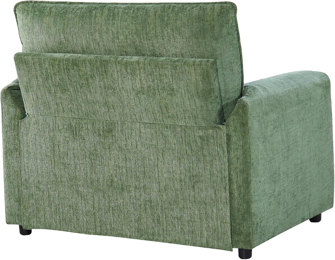 New 41” Modern Accent Armchair, Comfy Wide Upholstered Lounge Chair for Living Room, Bedroom & Reading Corner