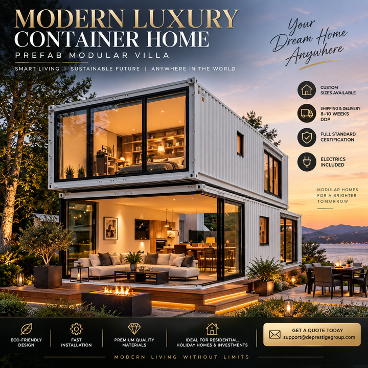 Modern Luxury 2-Story Container Home Prefab Modular Home Villa