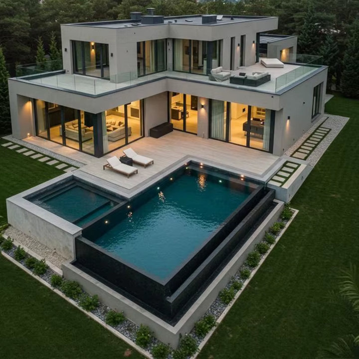 Luxury Villa Hotel Outdoor Water Infinity in Ground Swimming Pool