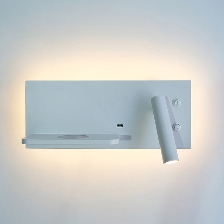 LED Multifunctional USB Wireless Charging Reading Wall Light