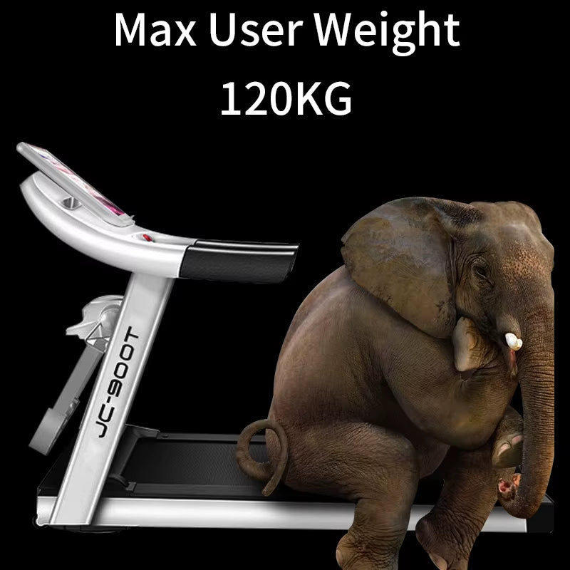 Motorized Foldable Electric Treadmill for Home Gym Fitness