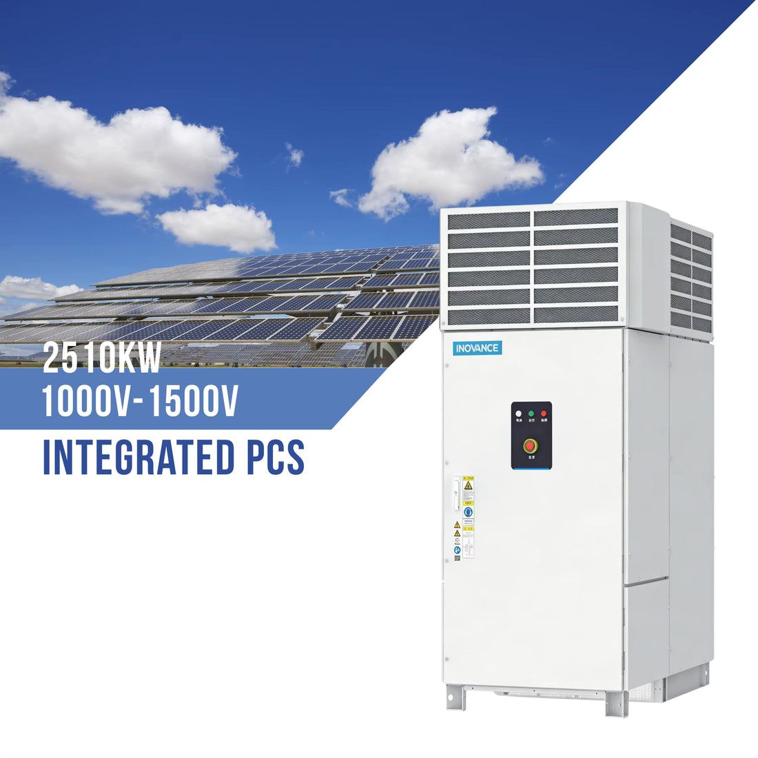 Lifepo4 Lithium Ion Battery Hybrid Off-Grid Air Cooling PCS Integrated Energy Storage System 2.5MW Industrial New Energy