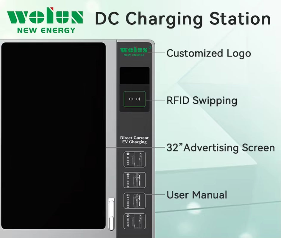 180KW 240KW 360KW Commercial Vehicle Charging Pile Car Solar System EV Charger Floor Mounted DC Fast Charging Station