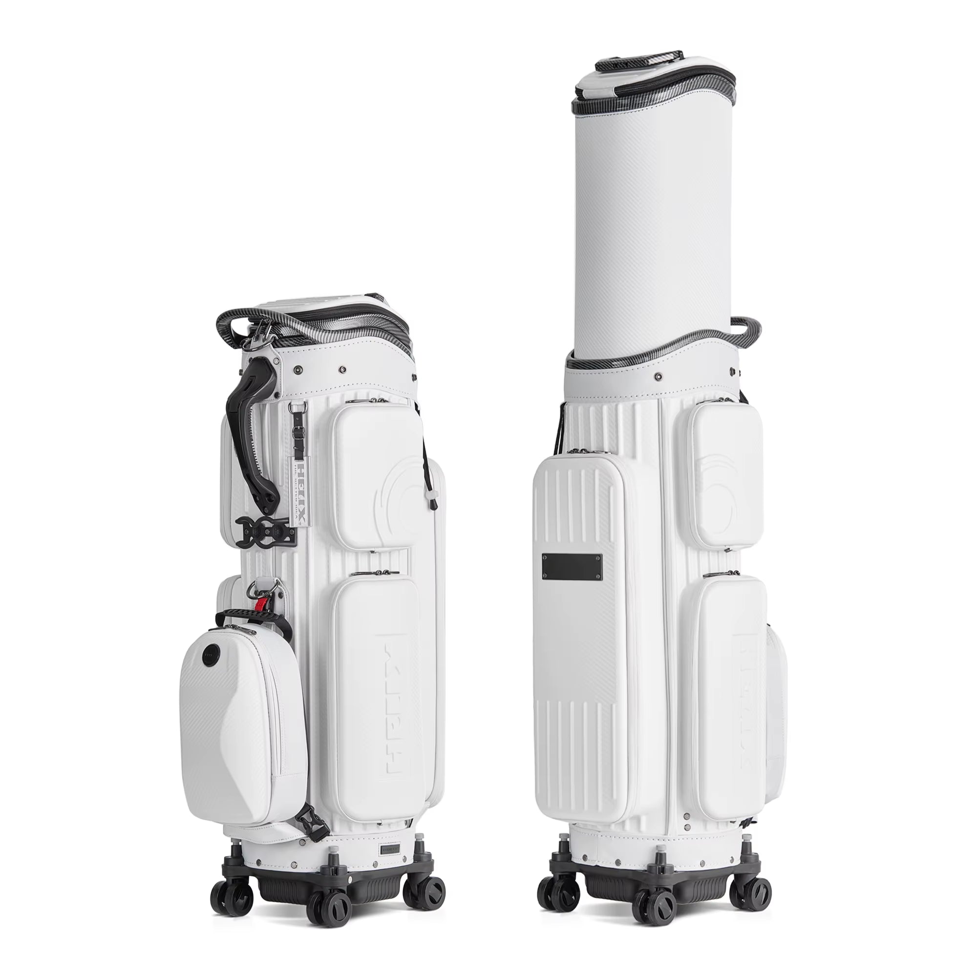 New Air Travel Hardshell Golf Bag with Retractable Protection Top Cover