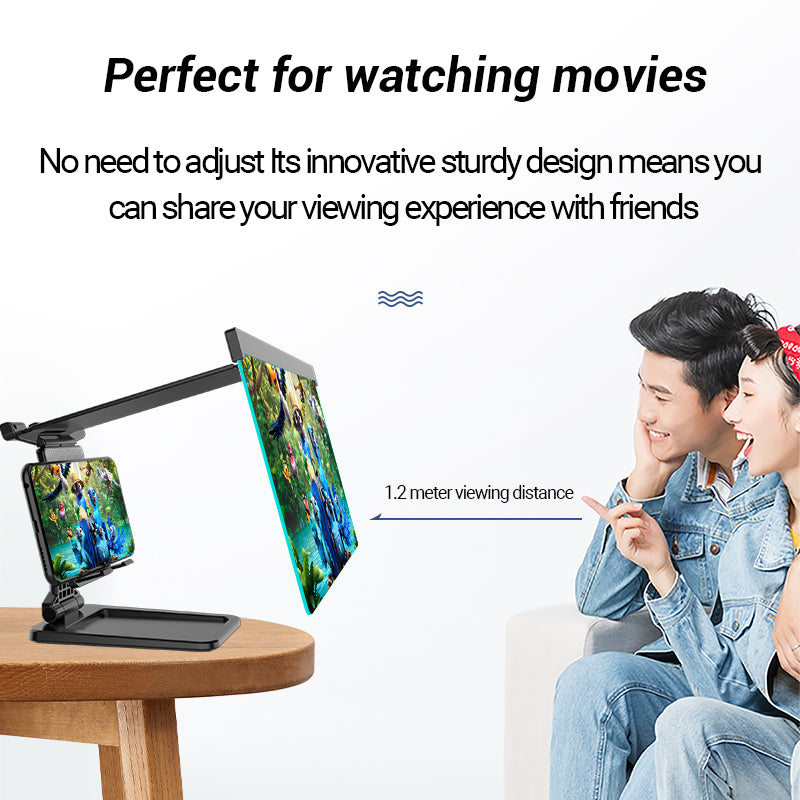 Compatible with Apple, 12 Inch Mobile Phone Screen Amplifier For IPad Movie Folding Shading 3D Screen