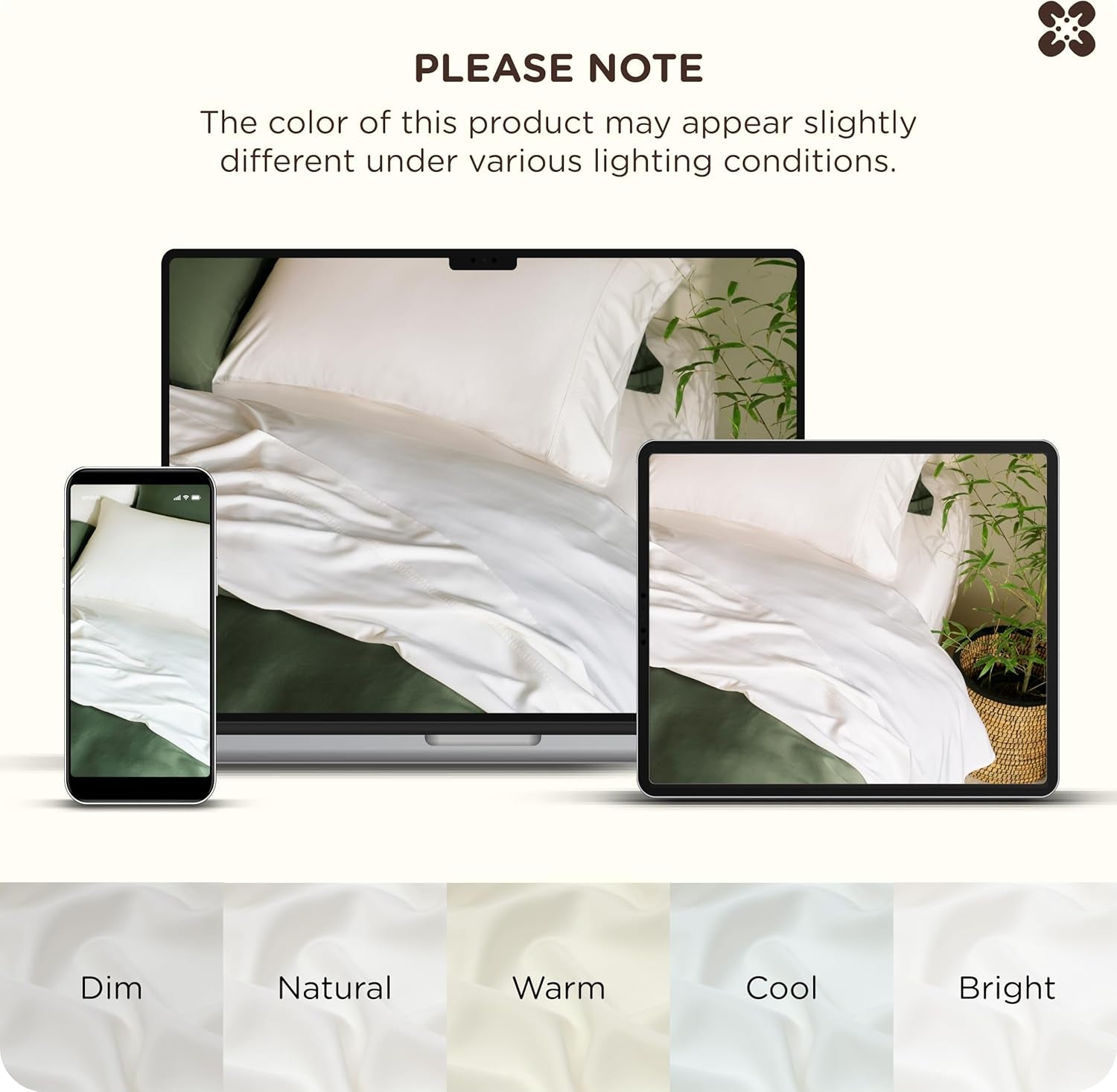 Premium 100% Organically Bamboo Viscose King Size Sheets Set