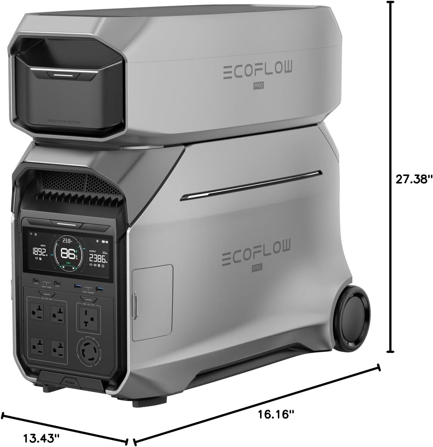 Premium Smart 8Kwh Portable Power Station with Extra Battery Solar Enabled