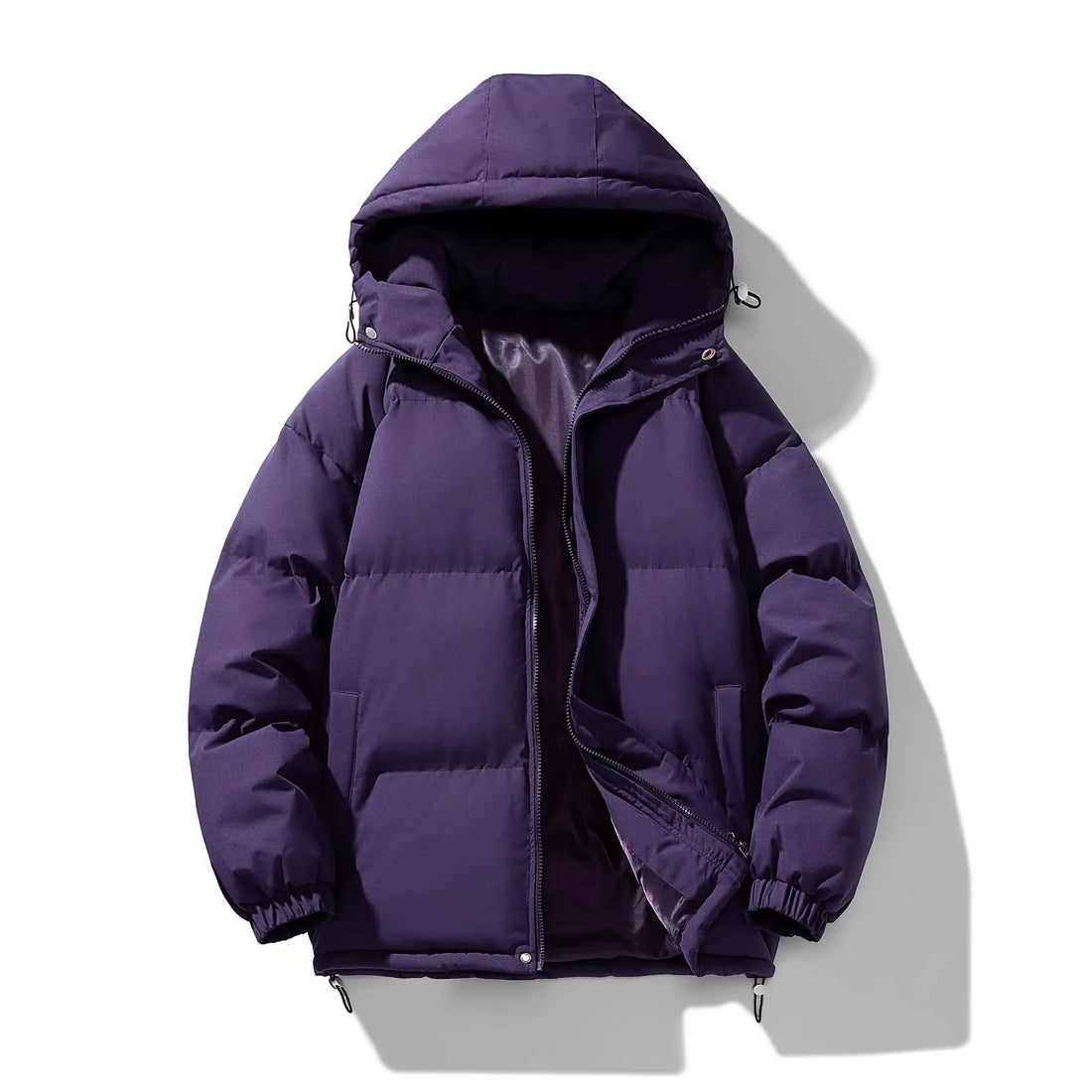 Mens Winter Cotton Parka Jacket Hooded Puffer