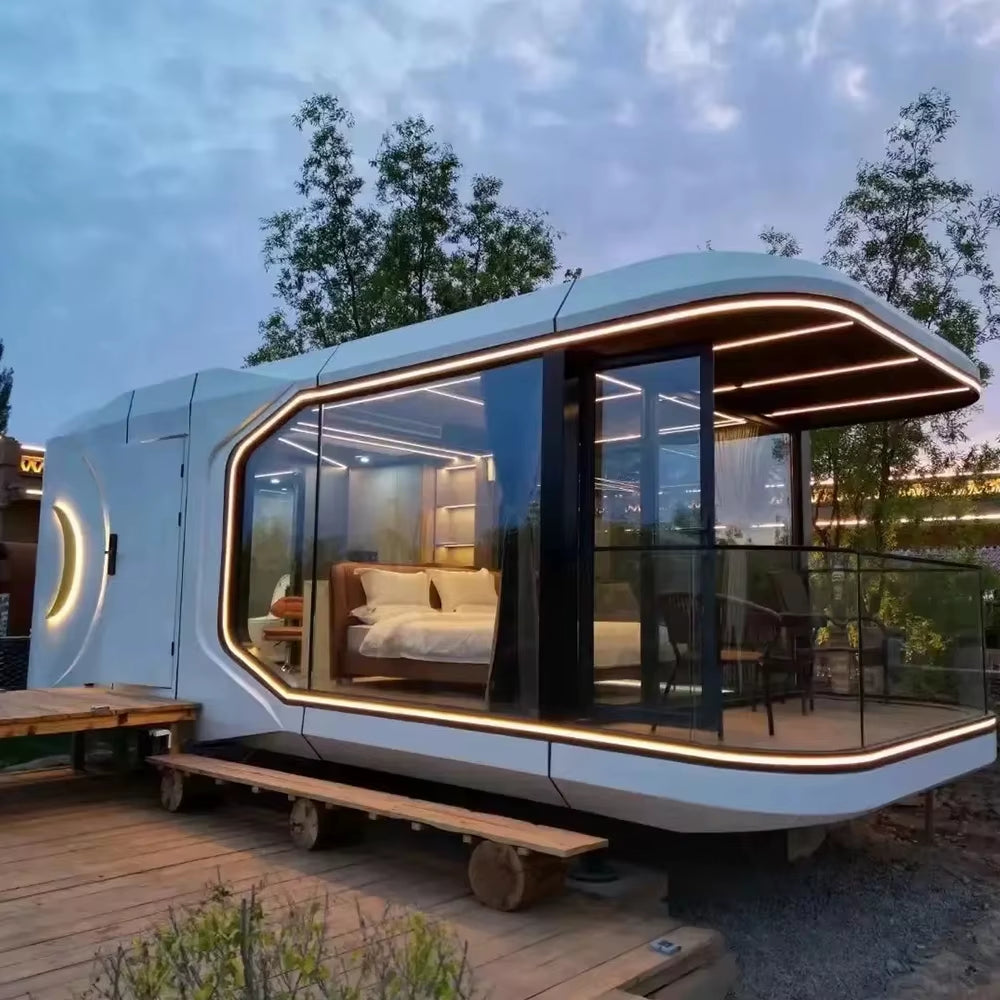 Modern Smart Customizable Prefab Luxury Tiny Capsule House