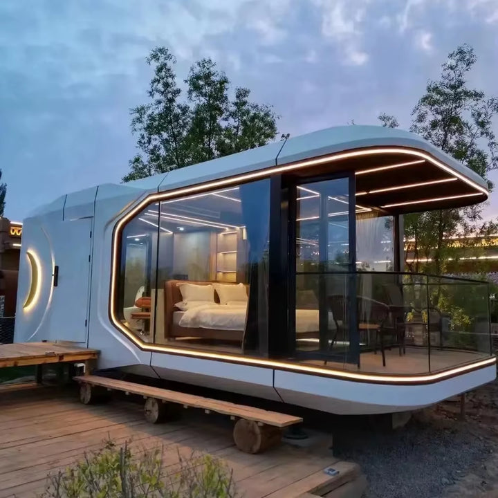 Modern Smart Customizable Prefab Luxury Tiny Capsule House