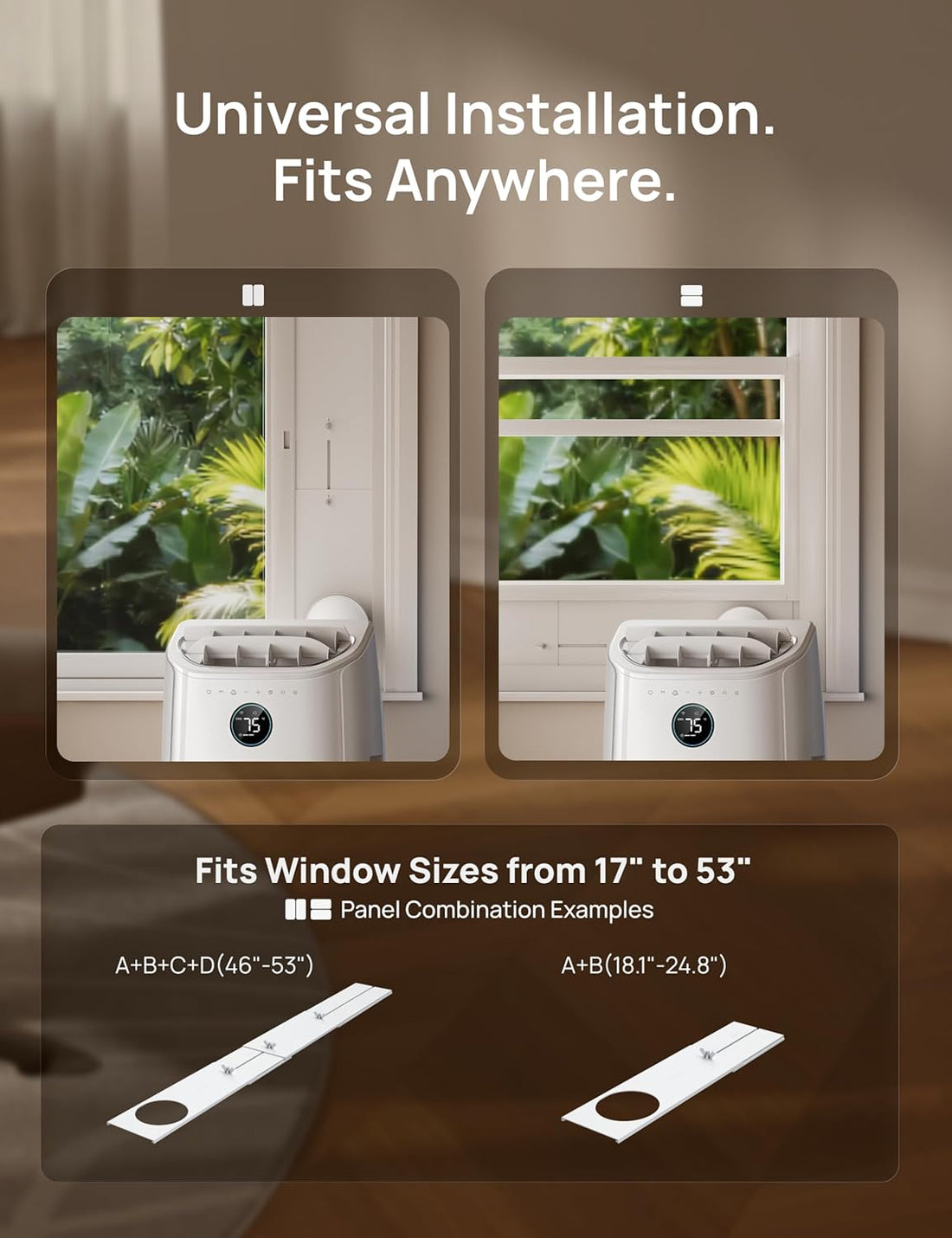 Portable Air Conditioner 515S, 12000 BTU ASHRAE (8000 BTU DOE) Smart AC Unit for Bedroom with Drainage-Free Cooling, Fan&Dehumidifier 3 in 1, App/Voice/Remote, Quiet Standing AC for Room Indoors