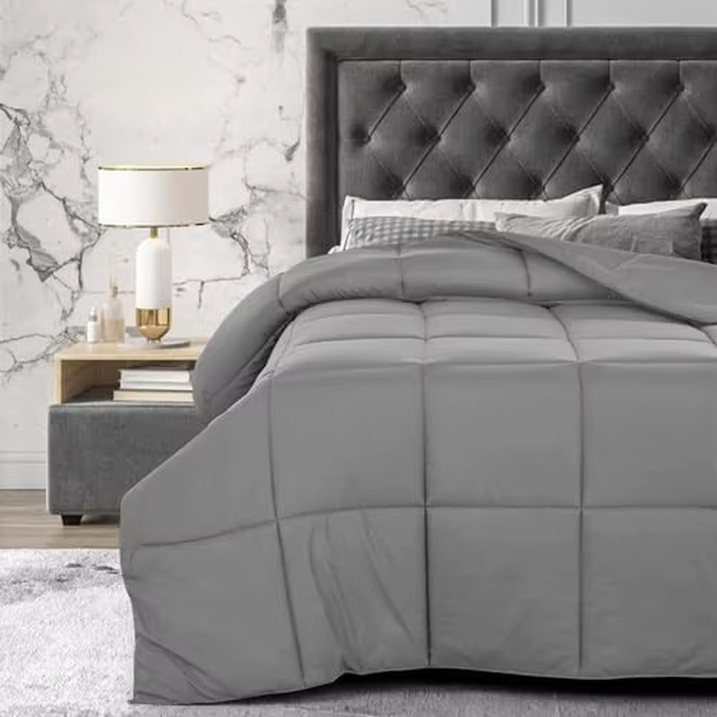 Luxury Down Alternative Comforter – Box-Stitched Fluffy Duvet 