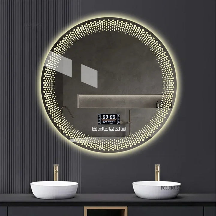 Modern multi colour Adjustable Smart Bathroom Mirror Wall Mounted Defogging Decorative Mirror