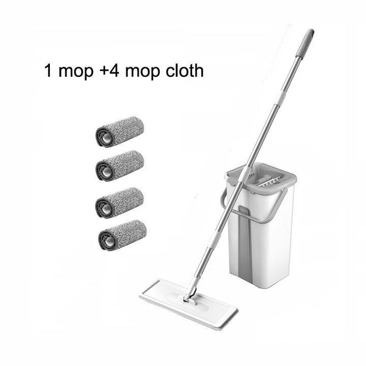 Mop Magic Floor Squeeze Squeeze Mop With Bucket Flat Bucket Rotating Mop For Wash Floor House Home Cleaning Cleaner Easy