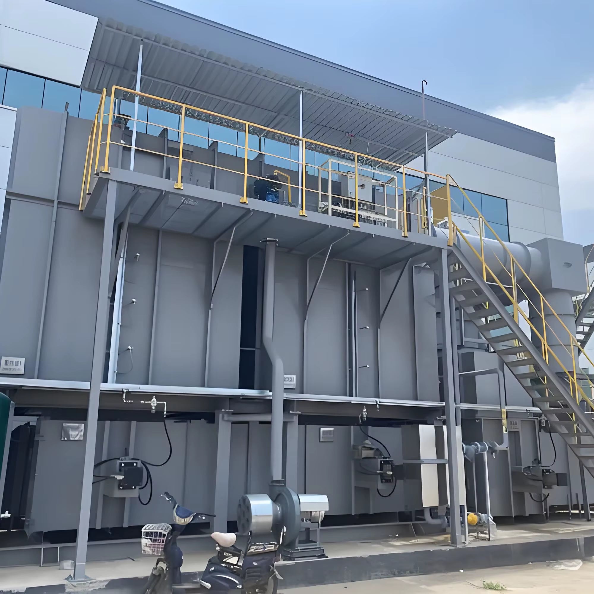 Industrial 99.9% VOC Thermal Oxidizer Gas Disposal Machine Regenerative Thermal Oxidizer Thermal Oxidizer Gas Disposal Machinery