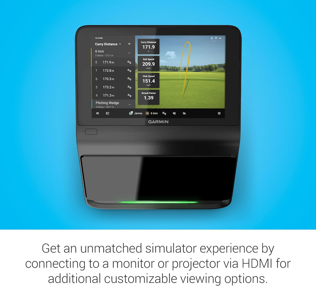 New Pro® R50, Golf Launch Monitor and Simulator, 10" Built-In Color Touchscreen 