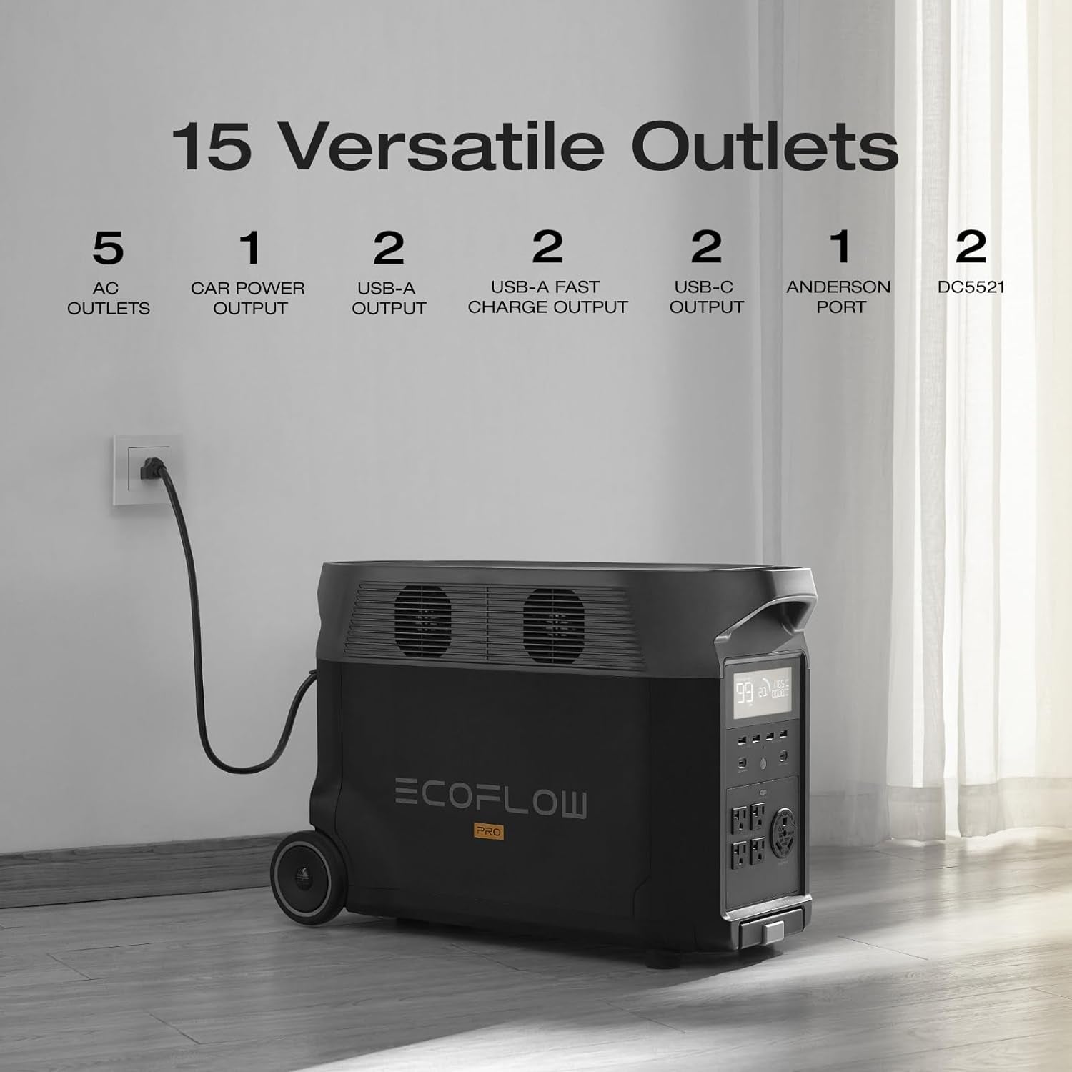 Modern Power Station 3600Wh   2.7H Fast Charge, Solar Generator