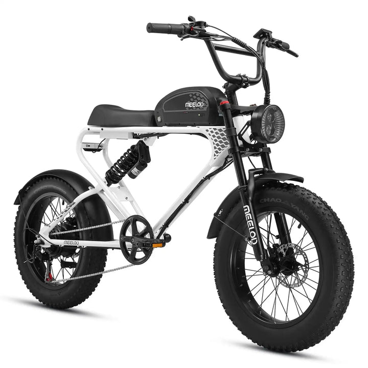 Modern plus 20" Retro Moped Style Electric Bike High Powered