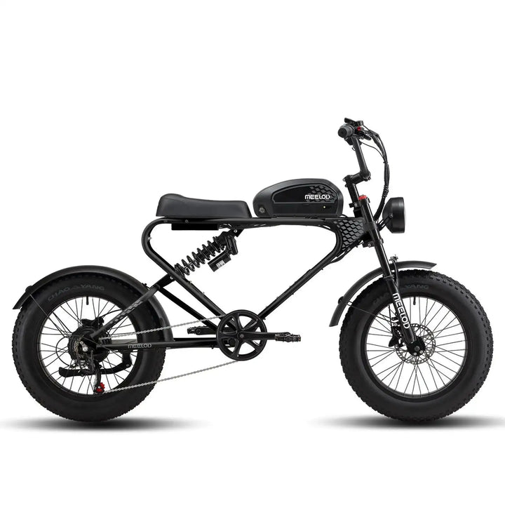 Modern plus 20" Retro Moped Style Electric Bike High Powered